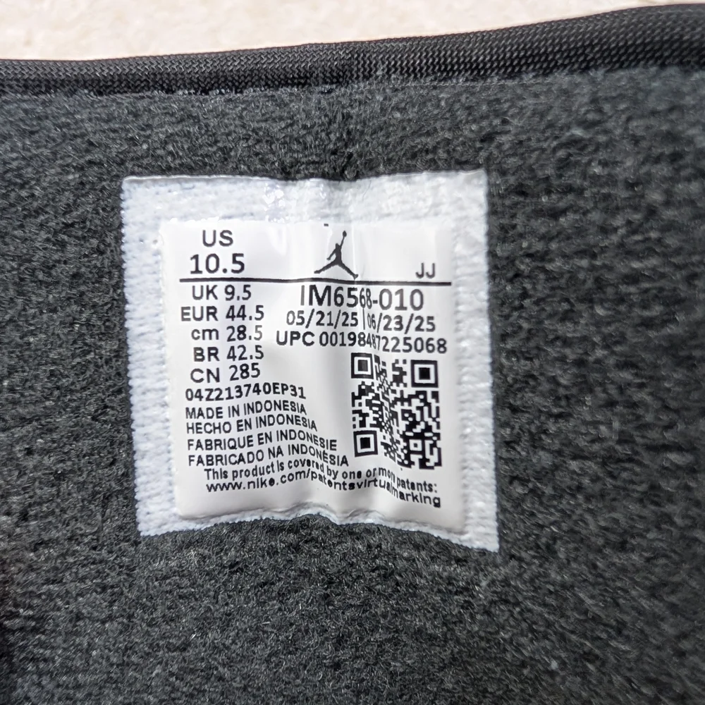 Air Jordan 1 Low Black Elephant Sz 10.5 - Picture 6 of 7